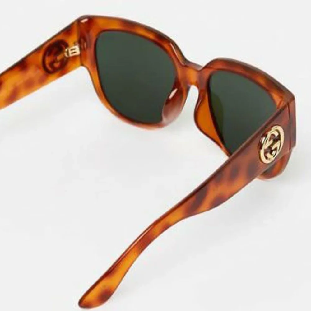 GUCCI Gold logo sunglasses